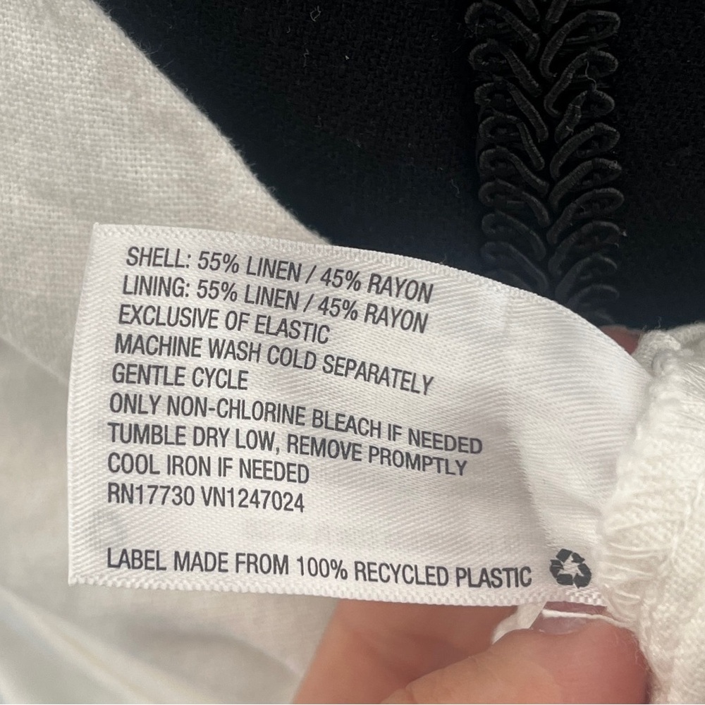 Universal Thread White Linen Blend Tie Front Crop Top Size XL NWT - Picture 4 of 7